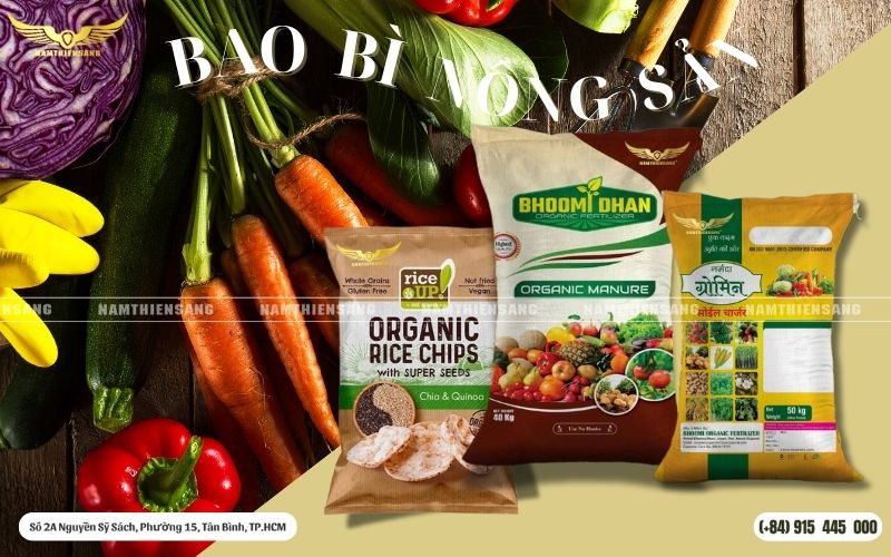 3. Các kích thước của bao bì nông sản
